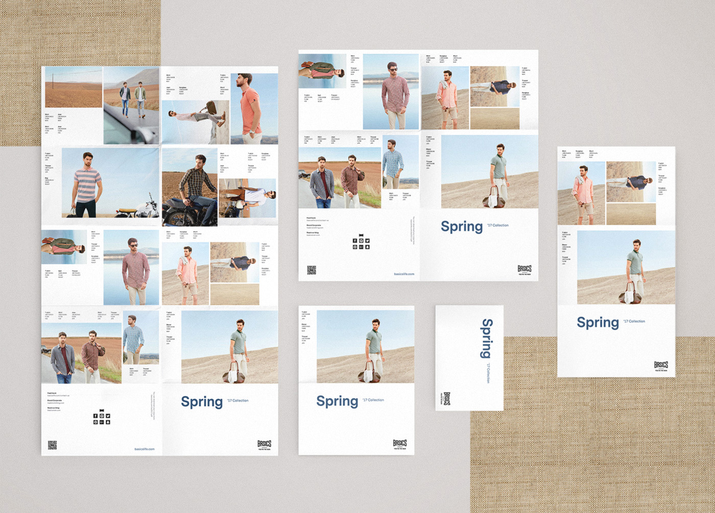 Basics diseño catálogo desplegable primavera 3