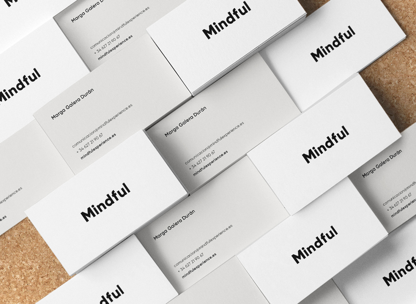 Mindful Business cards corporate identity logo design