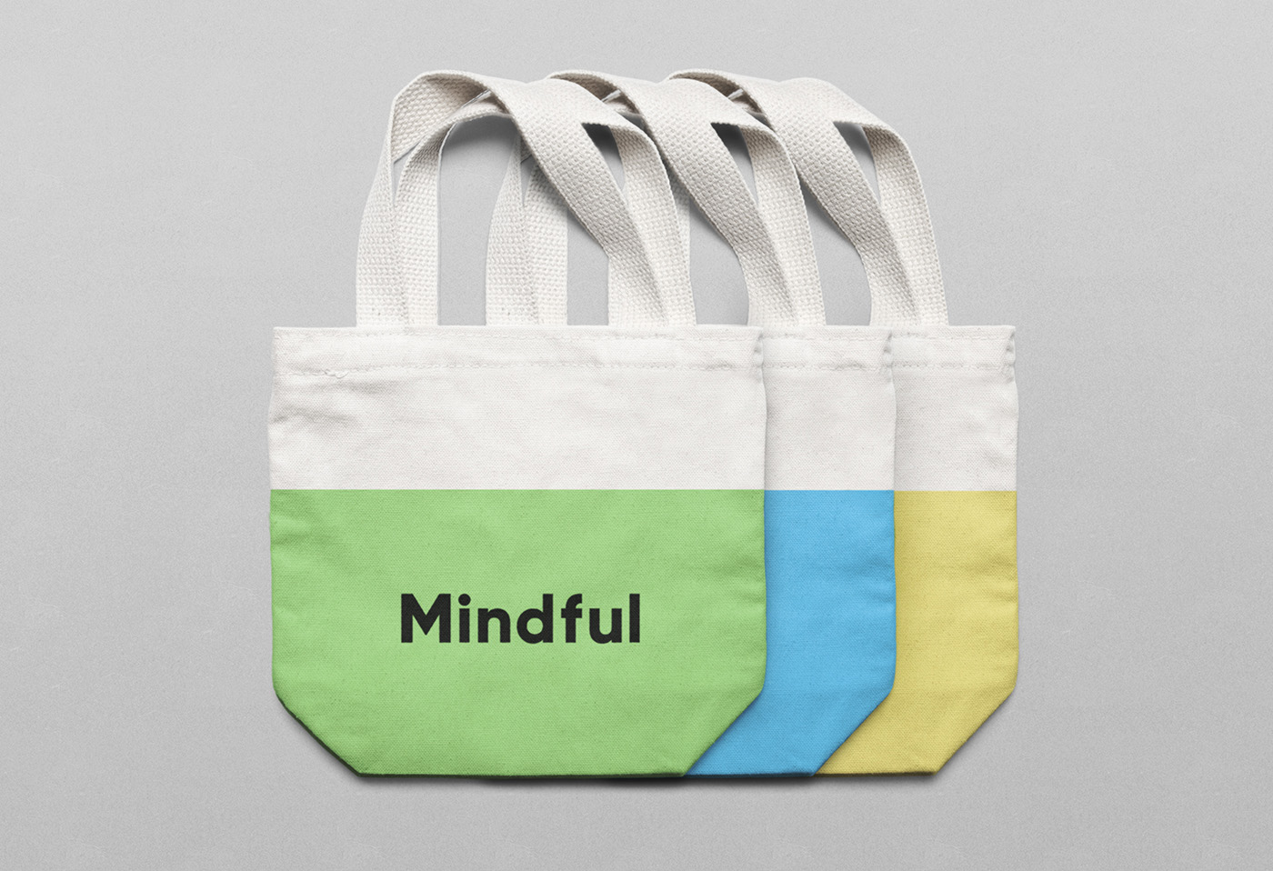 Mindful Logo design tote bag