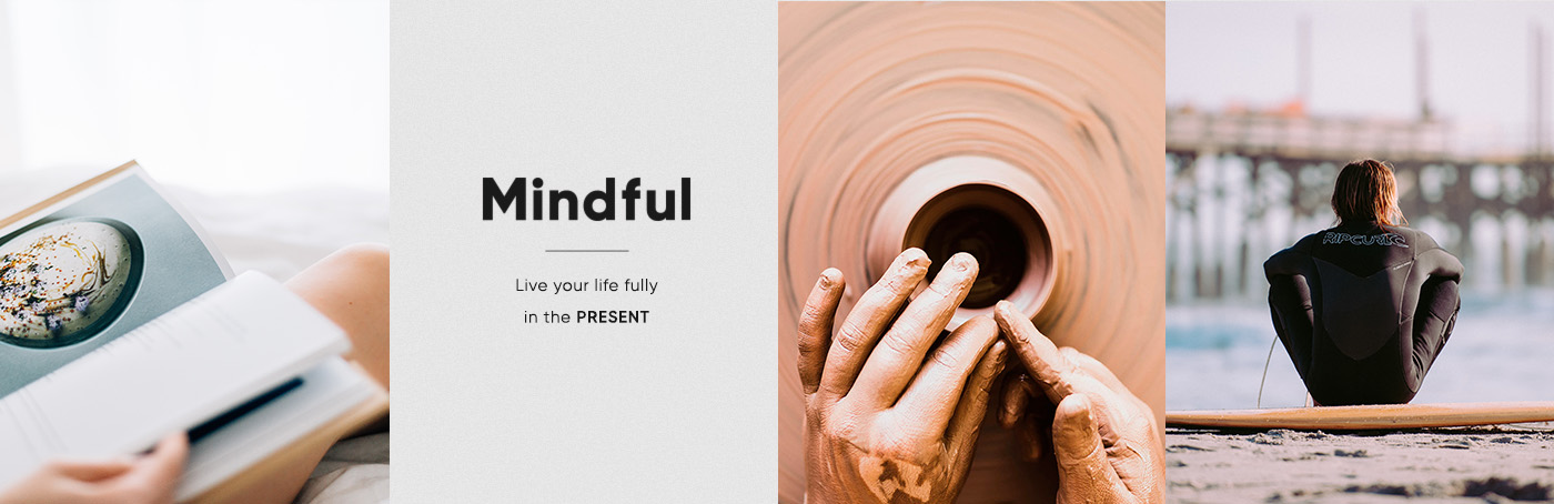 Mindful identity moodboard logo design